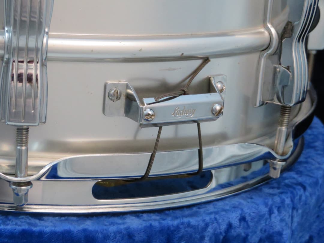 Ludwig Acrolite 5 x 14 Aluminum Snare Drum 1969 Serial #725030