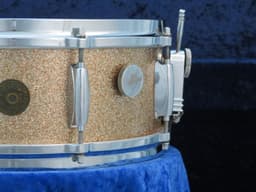 Gretsch Model 4157, 5 x 14 Champagne Sparkle Pearl Wood Snare Drum Serial #51058 Gretsch Model 4157, 5 x 14 Champagne Sparkle Pearl Wood Snare Drum Serial #51058