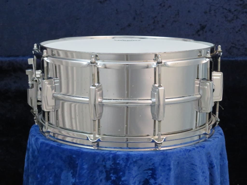 Ludwig Supraphonic 6.5 x 14 Chrome Lud-A-Loy Anti-Galvanic Snare Drum 1970's Serial #1662188