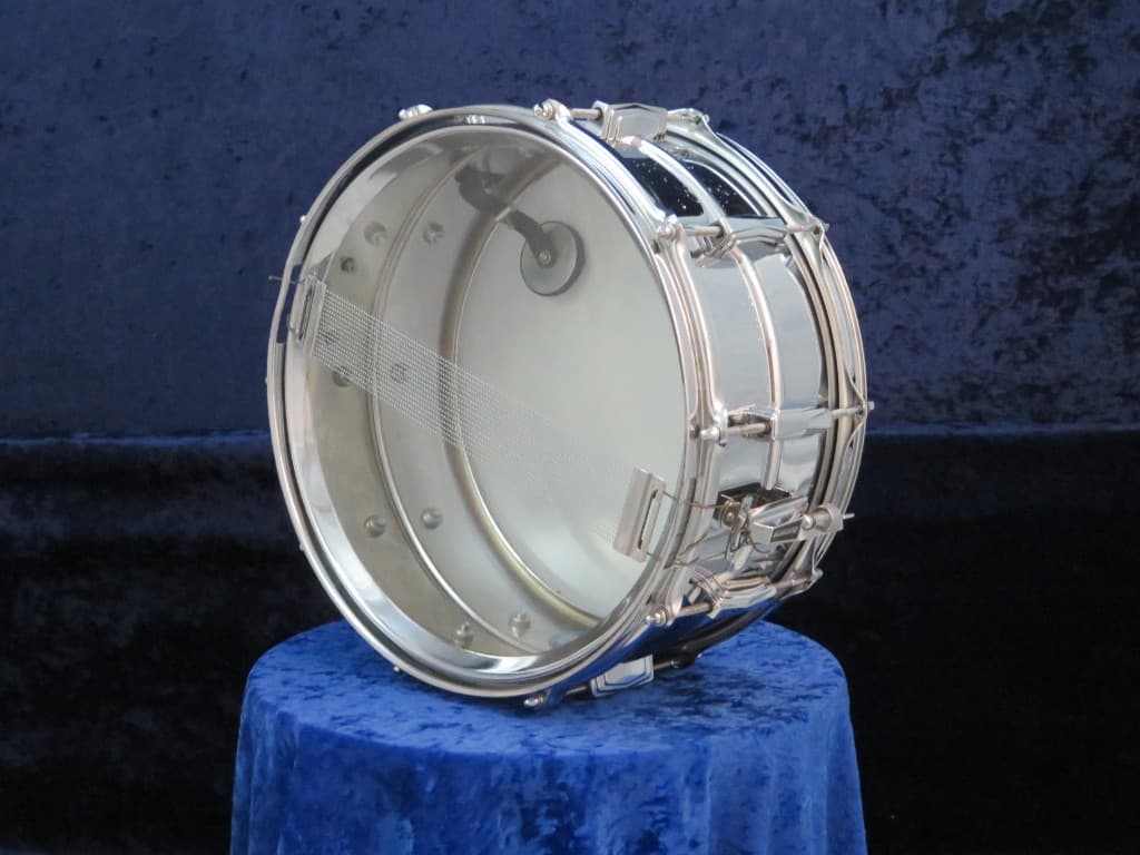 Ludwig Supraphonic 6.5 x 14 Chrome Lud-A-Loy Anti-Galvanic Snare Drum 1970's Serial #1662188