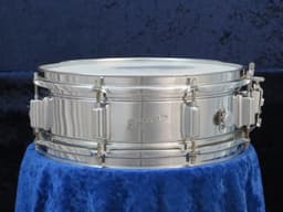 Rogers Powertone 5 x 14 Chrome Over Brass Snare Drum 1970's Serial #049985 Rogers Powertone 5 x 14 Chrome Over Brass Snare Drum 1970's Serial #049985