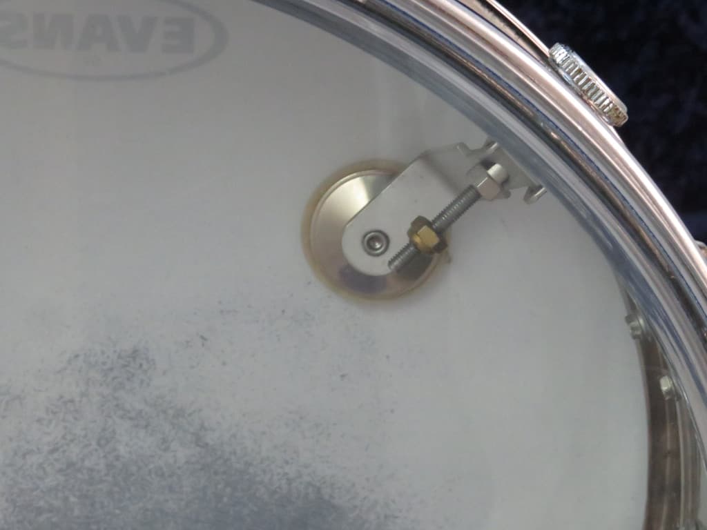 Rogers Powertone 5 x 14 Chrome Over Brass Snare Drum 1970's Serial #049985