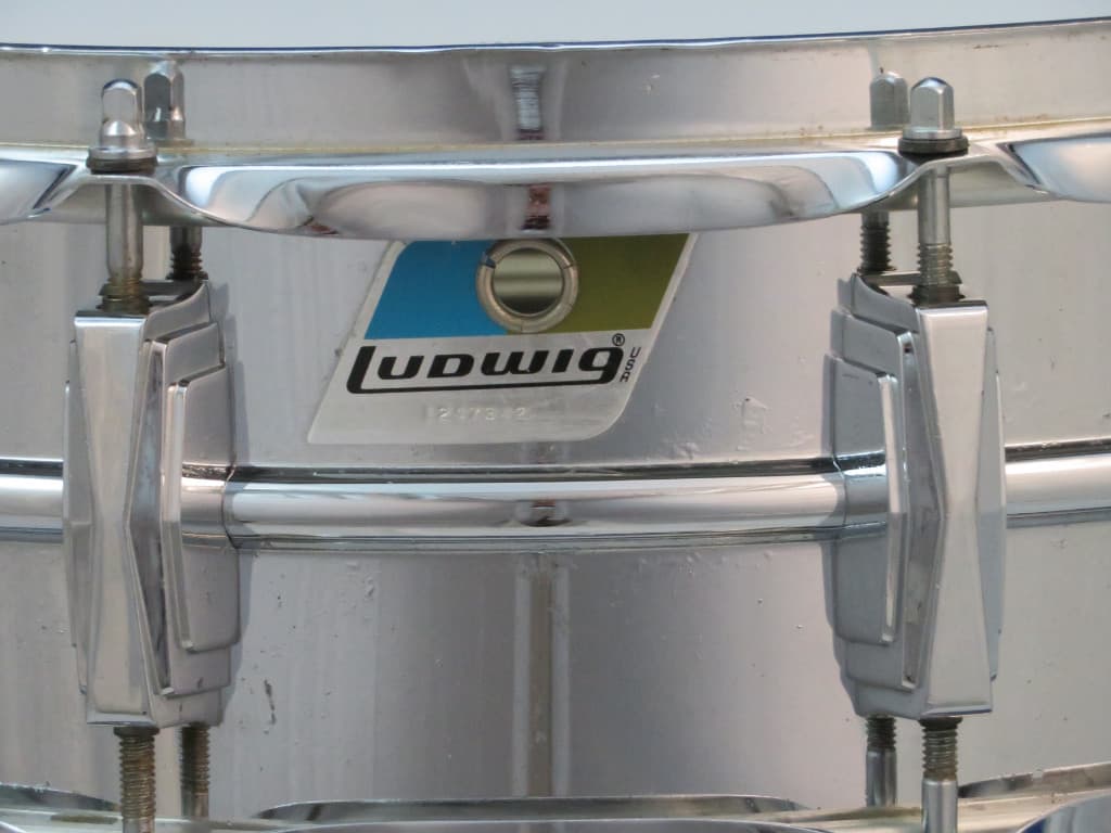 Ludwig Supraphonic 5 x 14 Chrome Snare Drum 1970's Serial #1247342