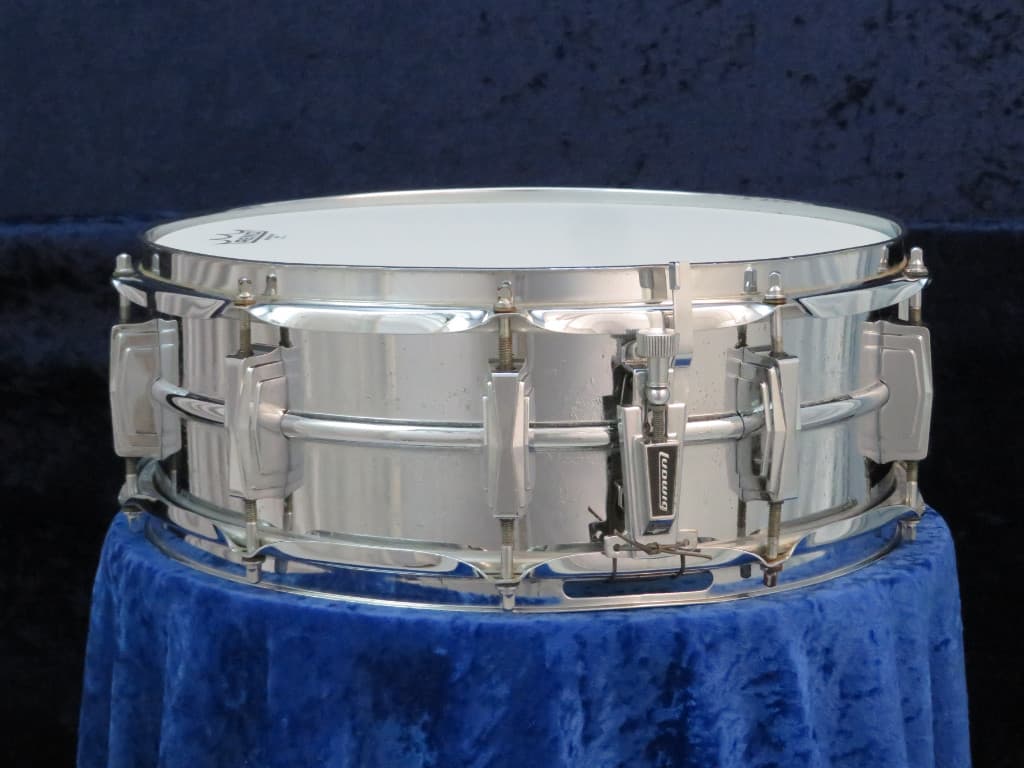 Ludwig Supraphonic 5 x 14 Chrome Snare Drum 1970's Serial #1247342