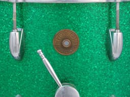 Gretsch Model 4581, 10 x 14 Green Sparkle Pearl Marching Snare Drum Serial #46621 Gretsch Model 4581, 10 x 14 Green Sparkle Pearl Marching Snare Drum Serial #46621