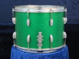 Gretsch Model 4581, 10 x 14 Green Sparkle Pearl Marching Snare Drum Serial #46621 Gretsch Model 4581, 10 x 14 Green Sparkle Pearl Marching Snare Drum Serial #46621