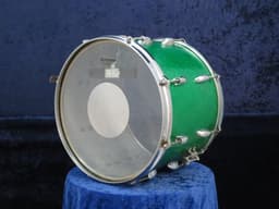 Gretsch Model 4581, 10 x 14 Green Sparkle Pearl Marching Snare Drum Serial #46621 Gretsch Model 4581, 10 x 14 Green Sparkle Pearl Marching Snare Drum Serial #46621