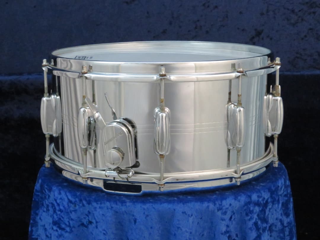 Slingerland 6.5 x 14 Chrome Over Brass Snare Drum Serial #224275