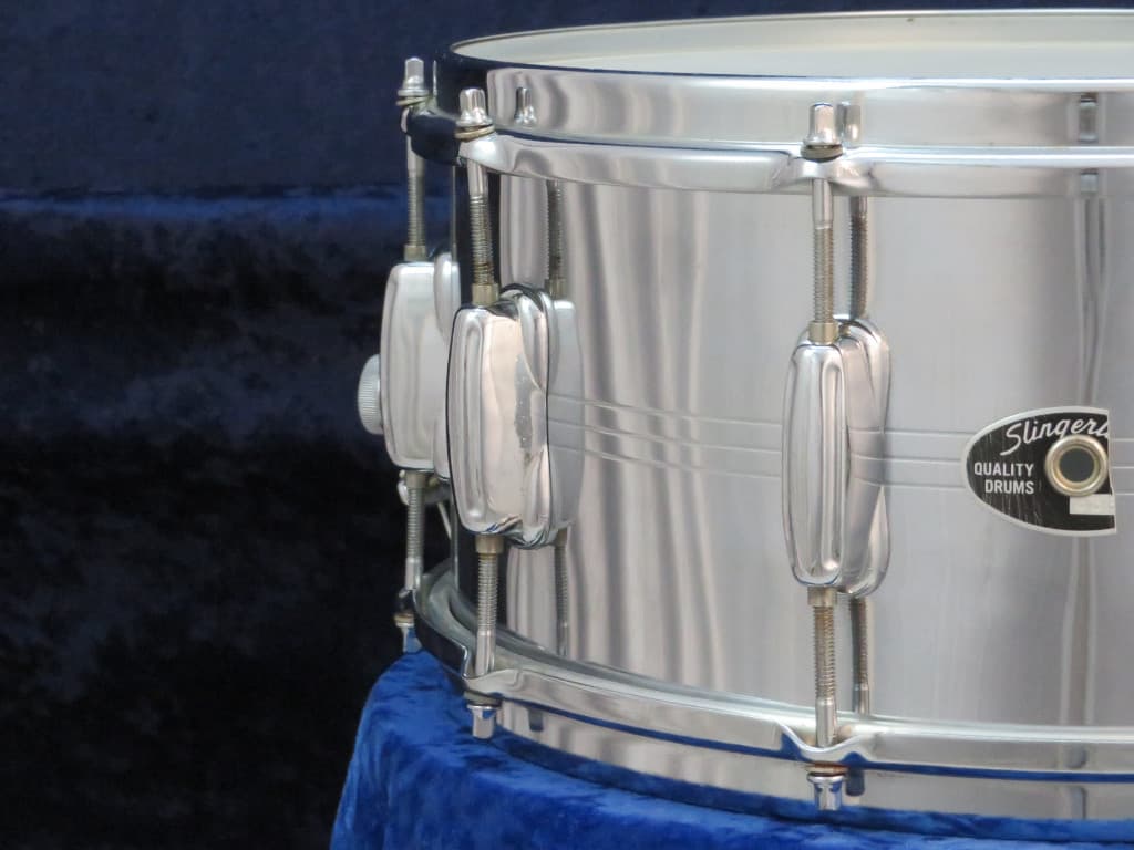 Slingerland 6.5 x 14 Steel Snare Drum 1980's Serial #isi11142
