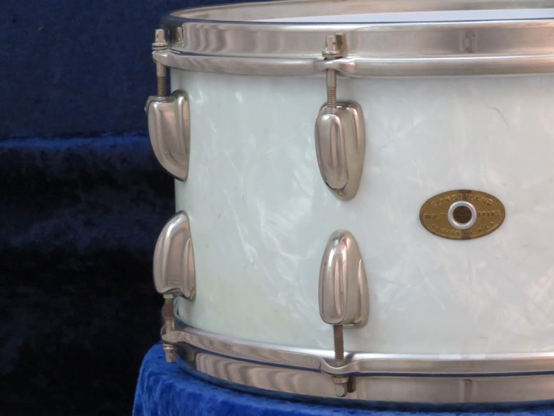Slingerland Radio King 7 x 14 Marine Pearl Wood Snare Drum 1950's Serial #isi11139