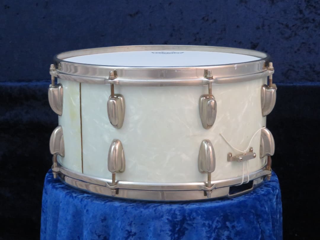 Slingerland Radio King 7 x 14 Marine Pearl Wood Snare Drum 1950's Serial #isi11139