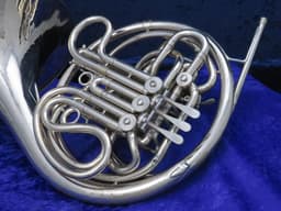 C.G. Conn 8D Silver Double French Horn 1965 Serial #E69208 C.G. Conn 8D Silver Double French Horn 1965 Serial #E69208