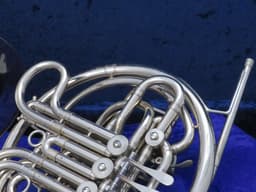 C.G. Conn 8D Silver Double French Horn 1965 Serial #E69208 C.G. Conn 8D Silver Double French Horn 1965 Serial #E69208