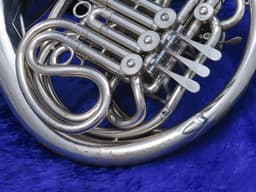 C.G. Conn 8D Silver Double French Horn 1965 Serial #E69208 C.G. Conn 8D Silver Double French Horn 1965 Serial #E69208