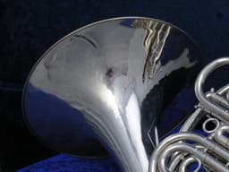 C.G. Conn 8D Silver Double French Horn 1965 Serial #E69208 C.G. Conn 8D Silver Double French Horn 1965 Serial #E69208