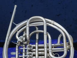 C.G. Conn 8D Silver Double French Horn 1965 Serial #E69208 C.G. Conn 8D Silver Double French Horn 1965 Serial #E69208
