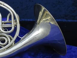 C.G. Conn 8D Silver Double French Horn 1965 Serial #E69208 C.G. Conn 8D Silver Double French Horn 1965 Serial #E69208