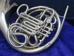 C.G. Conn 8D Silver Double French Horn 1972 Serial #R34892 C.G. Conn 8D Silver Double French Horn 1972 Serial #R34892