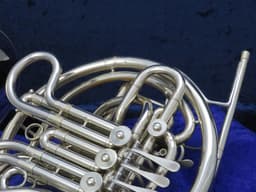 C.G. Conn 8D Silver Double French Horn 1972 Serial #R34892 C.G. Conn 8D Silver Double French Horn 1972 Serial #R34892