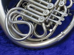 C.G. Conn 8D Silver Double French Horn 1972 Serial #R34892 C.G. Conn 8D Silver Double French Horn 1972 Serial #R34892
