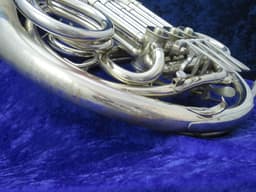 C.G. Conn 8D Silver Double French Horn 1972 Serial #R34892 C.G. Conn 8D Silver Double French Horn 1972 Serial #R34892