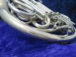 C.G. Conn 8D Silver Double French Horn 1972 Serial #R34892 C.G. Conn 8D Silver Double French Horn 1972 Serial #R34892