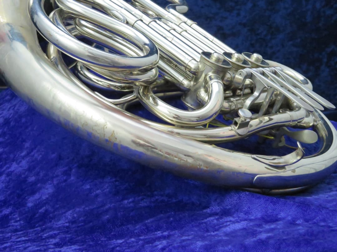 C.G. Conn 8D Silver Double French Horn 1972 Serial #R34892