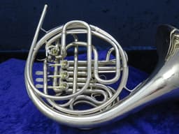 C.G. Conn 8D Silver Double French Horn 1972 Serial #R34892 C.G. Conn 8D Silver Double French Horn 1972 Serial #R34892