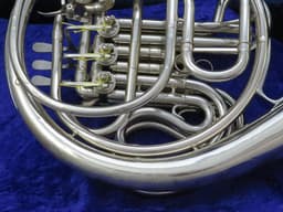 C.G. Conn 8D Silver Double French Horn 1972 Serial #R34892 C.G. Conn 8D Silver Double French Horn 1972 Serial #R34892