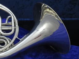 C.G. Conn 8D Silver Double French Horn 1972 Serial #R34892 C.G. Conn 8D Silver Double French Horn 1972 Serial #R34892