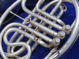 C.G. Conn 2D Wonder Government Model Silver Single F French Horn 1952 Serial #401549 C.G. Conn 2D Wonder Government Model Silver Single F French Horn 1952 Serial #401549