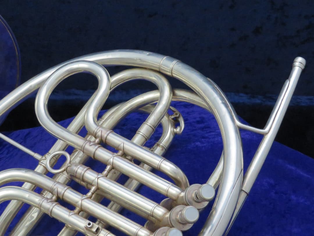 C.G. Conn 2D Wonder Government Model Silver Single F French Horn 1952 Serial #401549