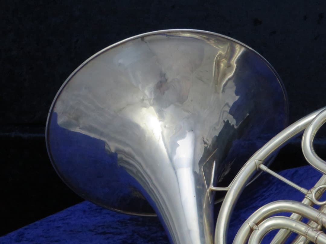 C.G. Conn 2D Wonder Government Model Silver Single F French Horn 1952 Serial #401549