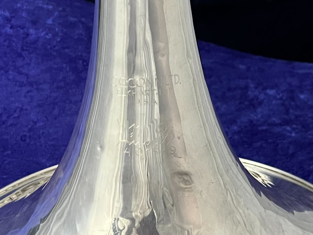 C.G. Conn 2D Wonder Government Model Silver Single F French Horn 1952 Serial #401549