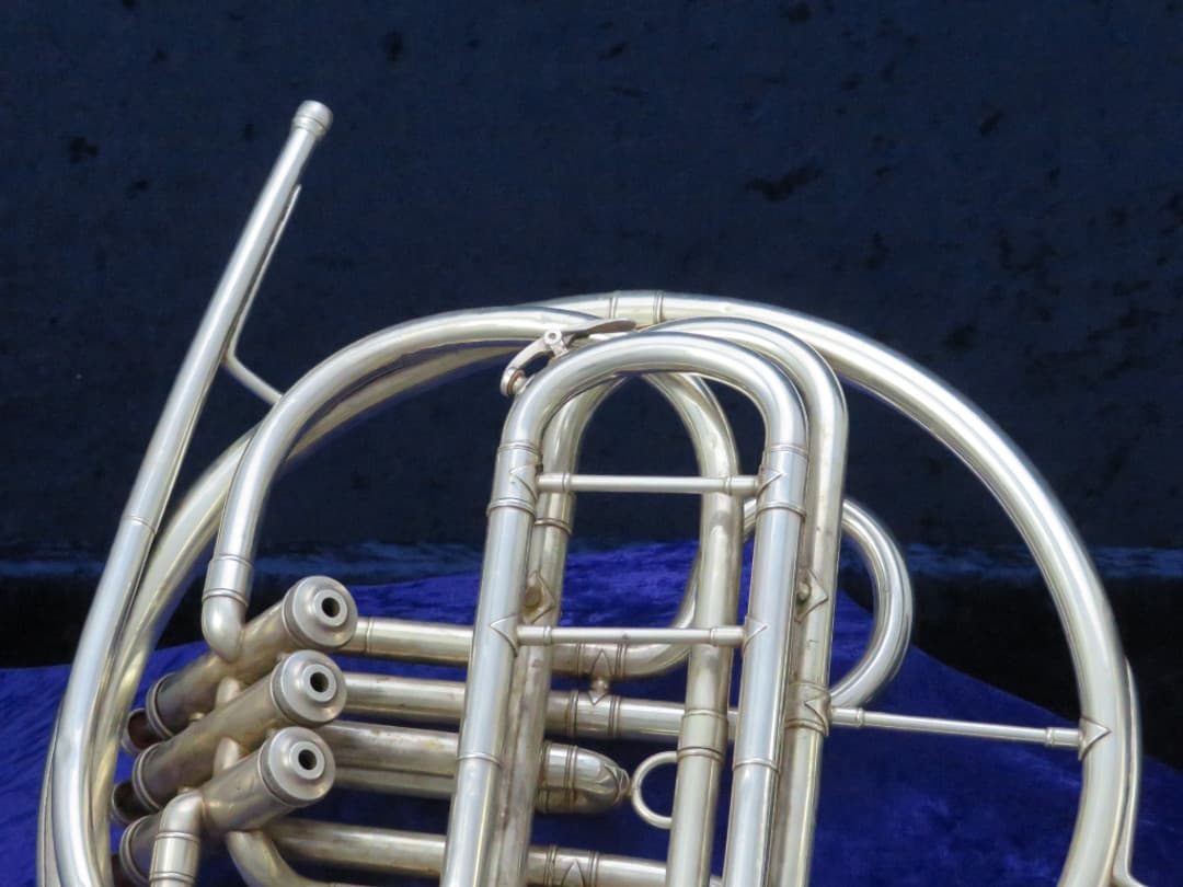 C.G. Conn 2D Wonder Government Model Silver Single F French Horn 1952 Serial #401549