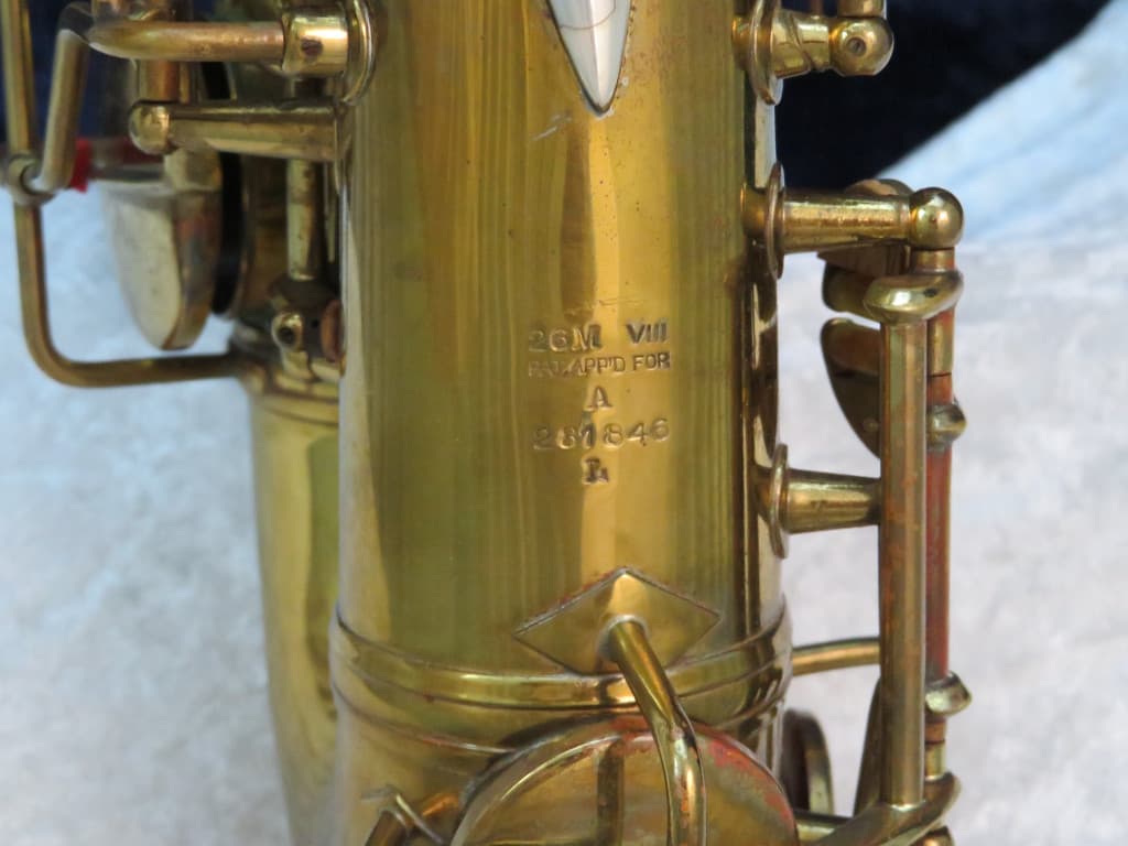 C.G. Conn Connqueror 26M VIII Alto Saxophone with Naked Lady 1937 Serial #281846