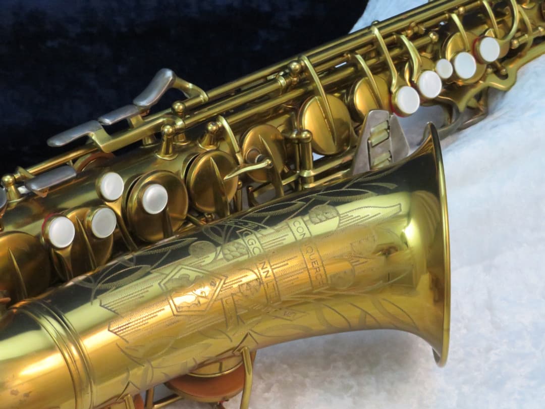 C.G. Conn Connqueror 26M Alto Saxophone with Naked Lady 1936 Serial #M271503A C.G. Conn Connqueror 26M Alto Saxophone with Naked Lady 1936 Serial #M271503A