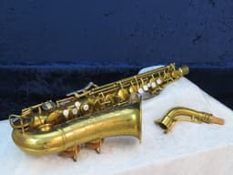 C.G. Conn Connqueror 26M Alto Saxophone with Naked Lady 1936 Serial #M271503A C.G. Conn Connqueror 26M Alto Saxophone with Naked Lady 1936 Serial #M271503A