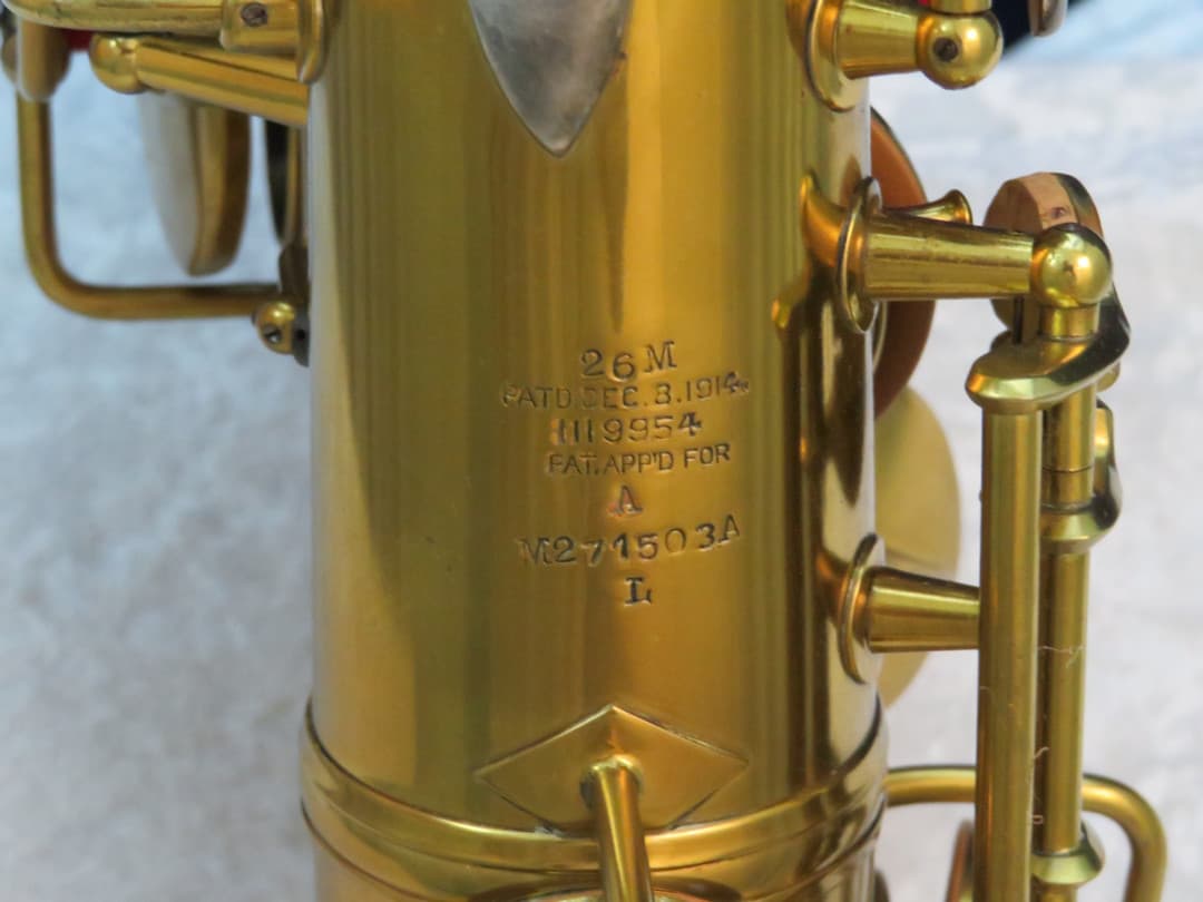 C.G. Conn Connqueror 26M Alto Saxophone with Naked Lady 1936 Serial #M271503A