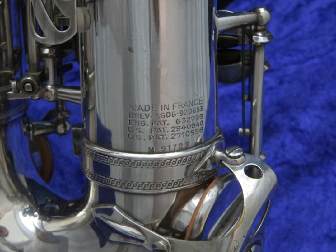 Selmer Mark VI Silver Alto Saxophone 1961 Serial #M91727