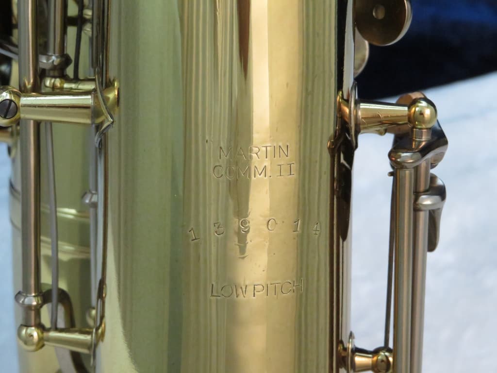Martin Handcraft Committee II Tenor Saxophone 1940 Serial #139014