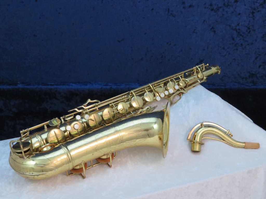 C.G. Conn 10M Tenor Saxophone with Naked Lady 1948 Serial #331382