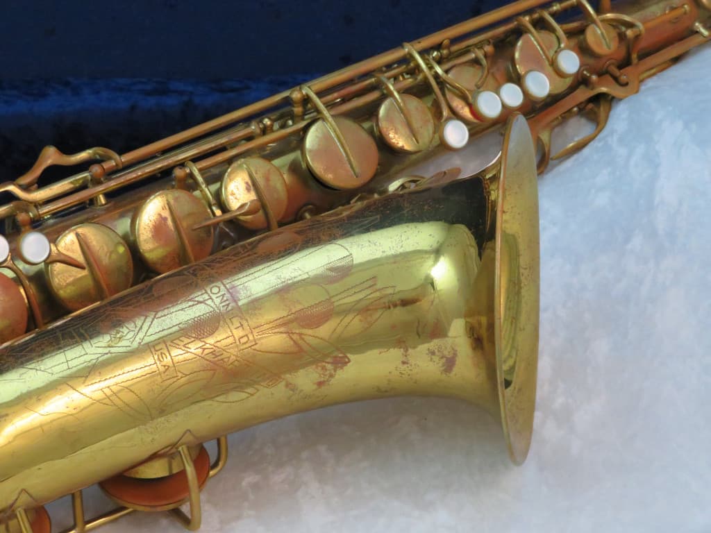 C.G. Conn 10M Tenor Saxophone with Naked Lady 1952 Serial #348803