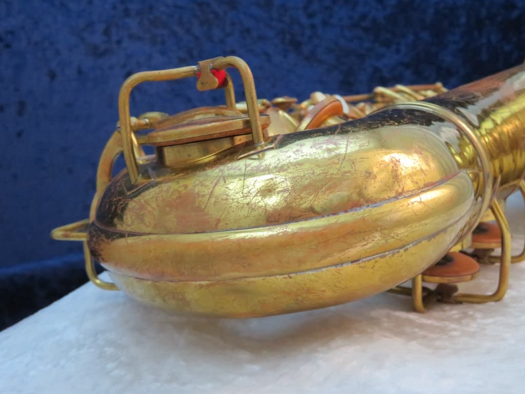 C.G. Conn 10M Tenor Saxophone with Naked Lady 1952 Serial #348803