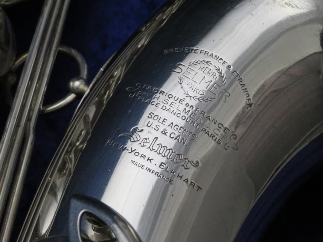 Selmer Balanced Action Silver Tenor Saxophone 1947 Serial #35087