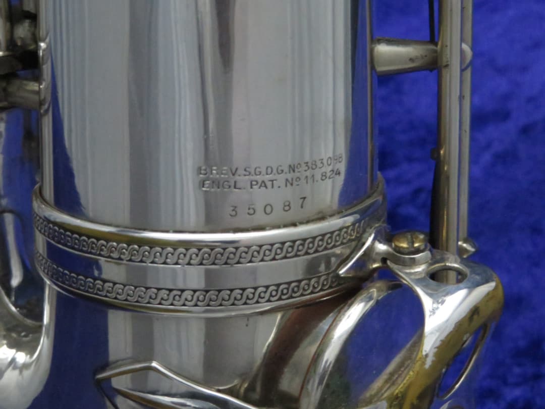 Selmer Balanced Action Silver Tenor Saxophone 1947 Serial #35087