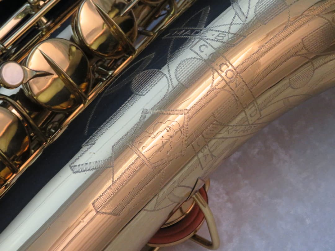 C.G. Conn 10M Tenor Saxophone with Naked Lady 1937 Serial #279610