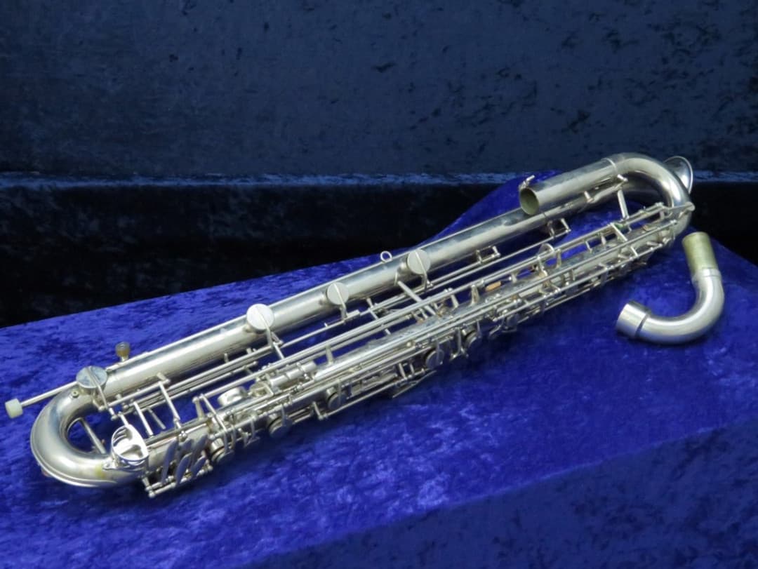 Leblanc Extended Range Paperclip Metal Contra Alto Clarinet Serial #519 Leblanc Extended Range Paperclip Metal Contra Alto Clarinet Serial #519