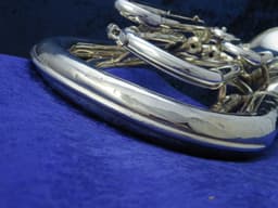 Yamaha YBH301S Junior 3 Valve Silver Baritone Horn Serial #001022 Yamaha YBH301S Junior 3 Valve Silver Baritone Horn Serial #001022
