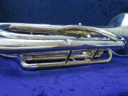 Yamaha YBH301S Junior 3 Valve Silver Baritone Horn Serial #001022 Yamaha YBH301S Junior 3 Valve Silver Baritone Horn Serial #001022